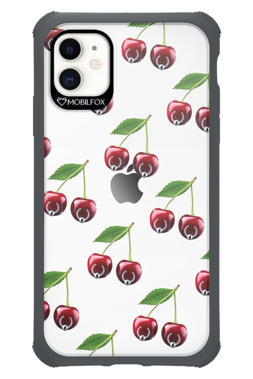 Spicy Cherries Transparent - Apple iPhone 11