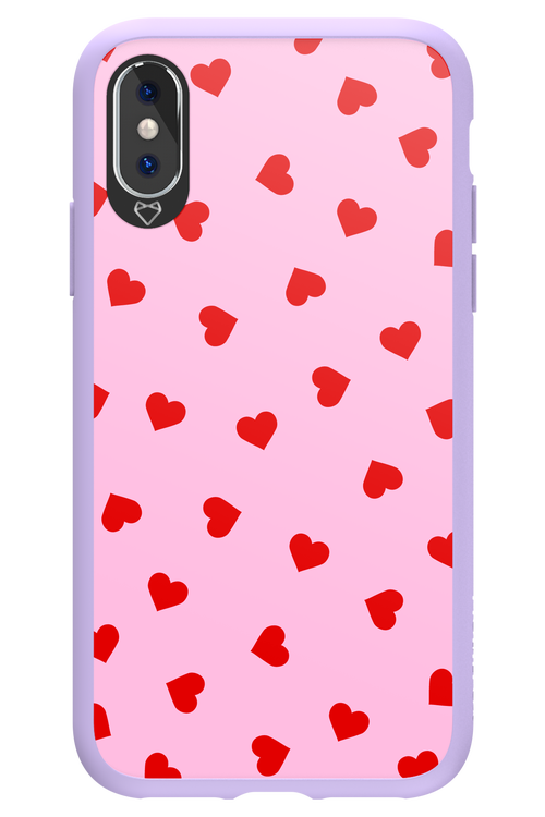 Sprinkle Heart Pink - Apple iPhone XS