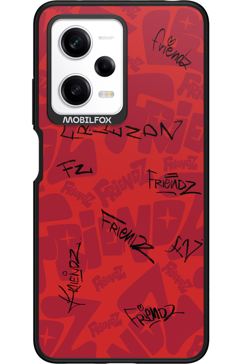 FRIENDZ Red - Xiaomi Redmi Note 12 Pro 5G