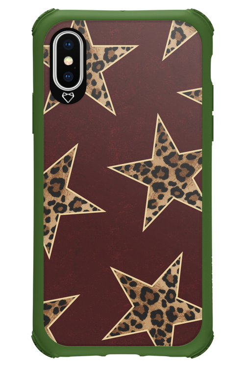 Wild Stars Burgundy - Apple iPhone XS