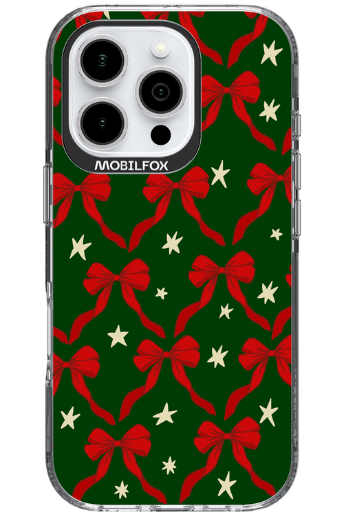 Bow & Stars (Green) - Apple iPhone 16 Pro