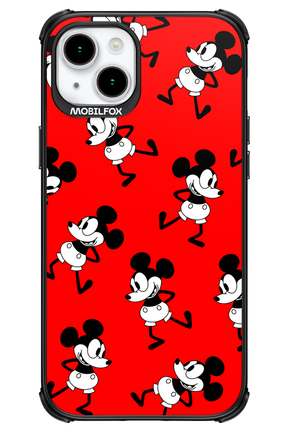 Iconic Mouse (red pattern) - Apple iPhone 15 Plus