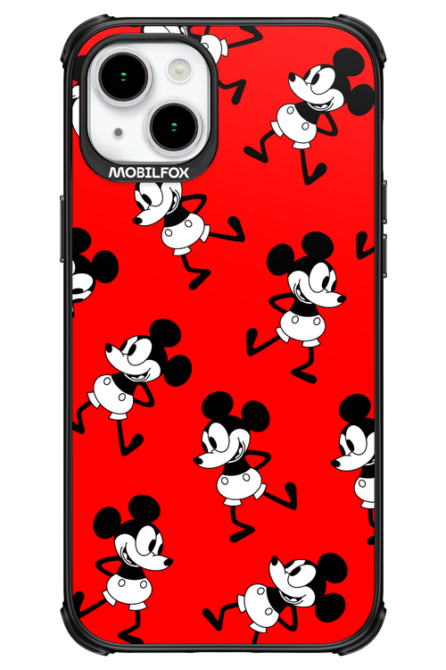 Iconic Mouse (red pattern) - Apple iPhone 15 Plus
