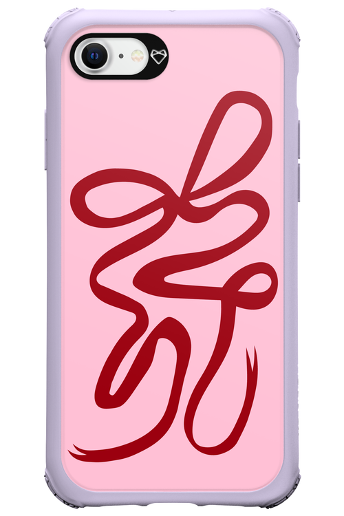 Burgundy Bow - Apple iPhone 8
