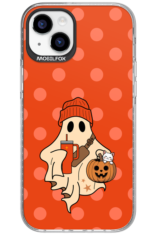 Ghost Girl (Orange) - Apple iPhone 15 Plus
