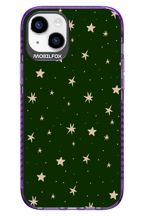 Forest Green Stars - Apple iPhone 14 Plus