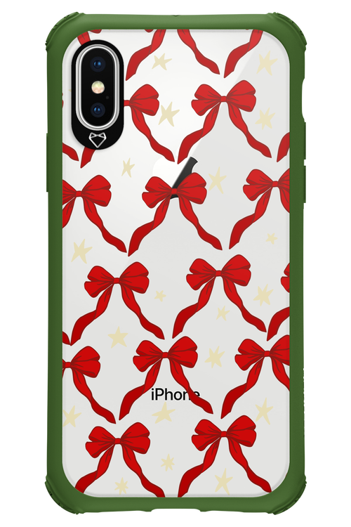 Bow & Stars (Transparent) - Apple iPhone XS