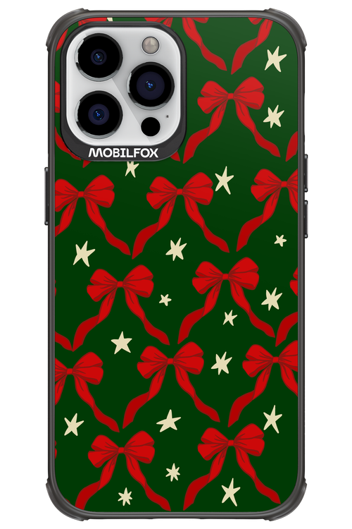 Bow & Stars (Green) - Apple iPhone 13 Pro Max