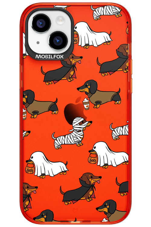 Scary Dachshund (Transparent) - Apple iPhone 15 Plus