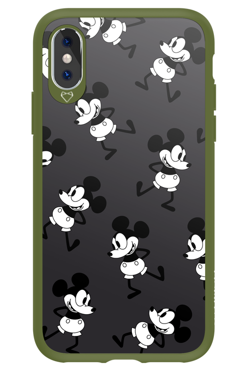 Iconic Mouse (antracite pattern) - Apple iPhone XS