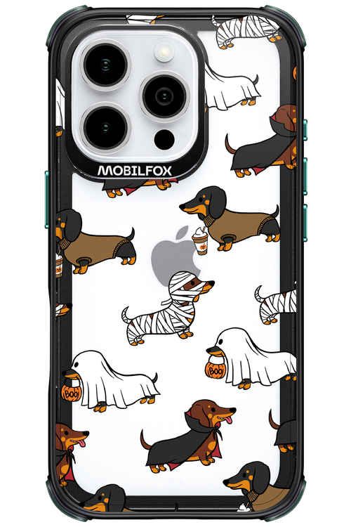 Scary Dachshund (Transparent) - Apple iPhone 16 Pro