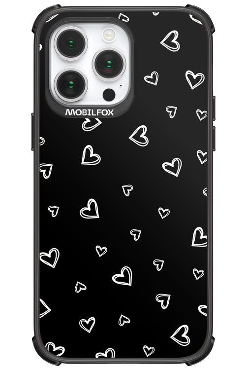Monochrome Hearts 2.0 - Apple iPhone 14 Pro Max