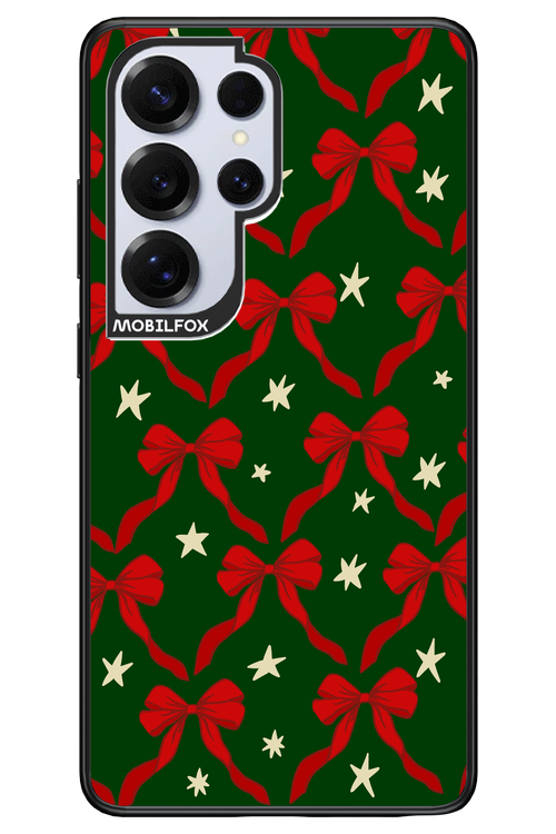 Bow & Stars (Green) - Samsung S25 Ultra