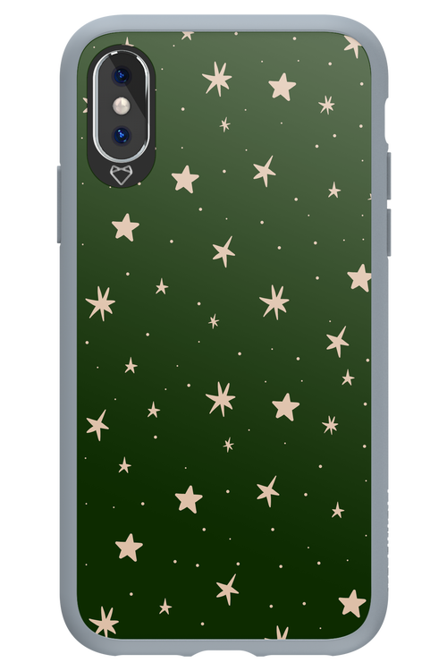 Forest Green Stars - Apple iPhone X