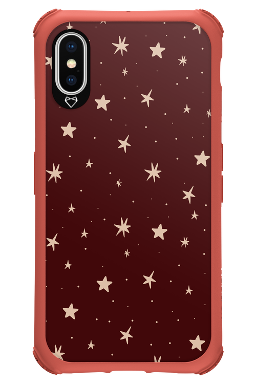 Burgundy Stars - Apple iPhone X