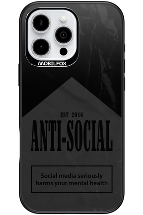 ANTI-SOCIAL (BLVCK) 2.0 - Apple iPhone 16 Pro Max