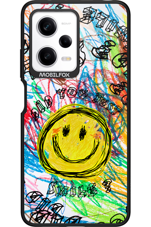 Crayon Smiley Colorful - Xiaomi Redmi Note 12 Pro 5G