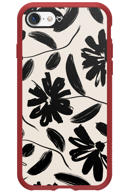Monochrome Flowerss 2.0 - Apple iPhone SE 2022