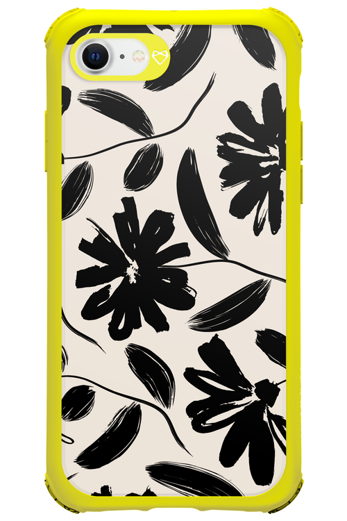Monochrome Flowerss 2.0 - Apple iPhone SE 2020