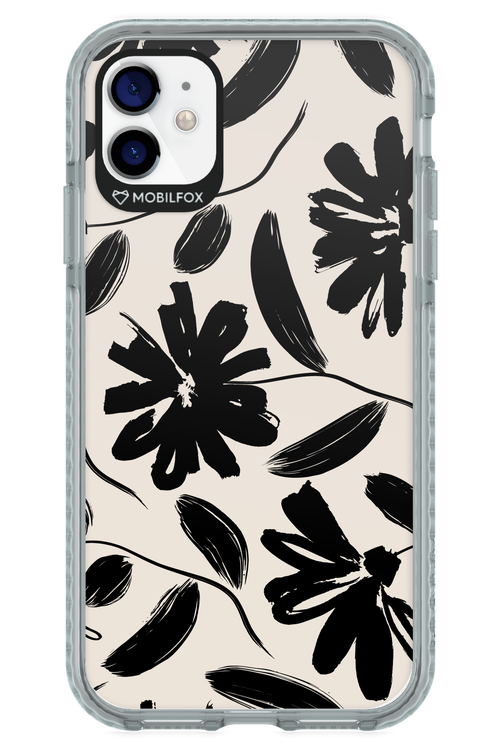 Monochrome Flowerss 2.0 - Apple iPhone 11