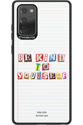 Be Kind To Yourself Notebook - Samsung Galaxy Note 20