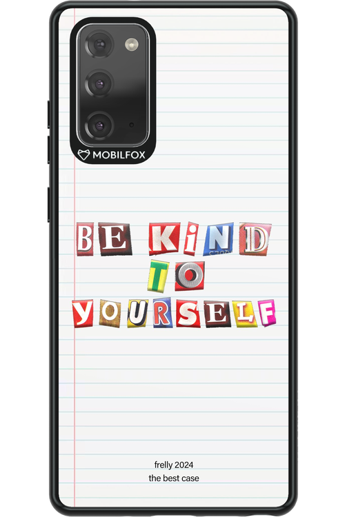 Be Kind To Yourself Notebook - Samsung Galaxy Note 20