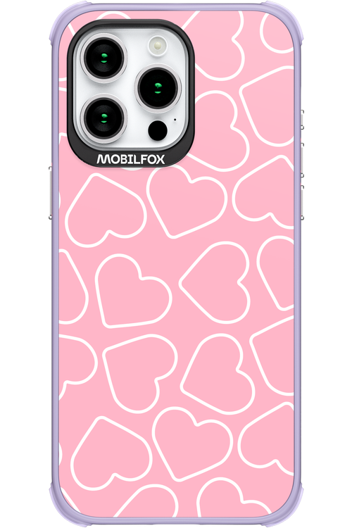 Line Heart Pink - Apple iPhone 15 Pro Max