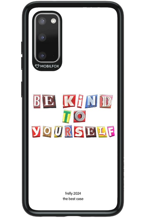 Be Kind To Yourself White - Samsung Galaxy S20