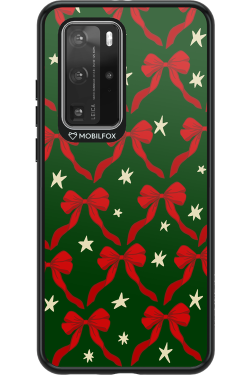 Bow & Stars (Green) - Huawei P40 Pro