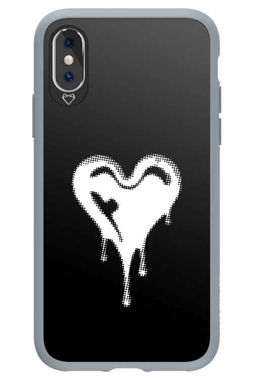 Heart Black - Apple iPhone X