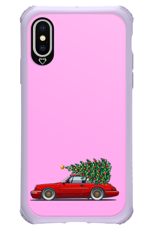 XMAS Car Pink - Apple iPhone X