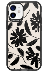 Monochrome Flowerss 2.0 - Apple iPhone 12 Mini