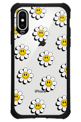 Smiley Flowers Transparent - Apple iPhone X