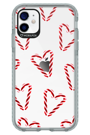 Candy Cane Hearts - Apple iPhone 11