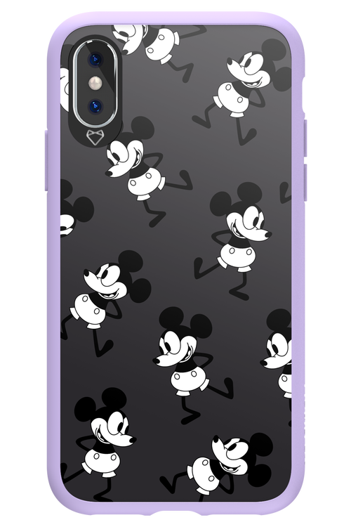 Iconic Mouse (antracite pattern) - Apple iPhone XS