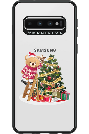 Christmas Bear (Transparent) - Samsung Galaxy S10