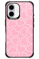 Line Heart Pink - Apple iPhone 16