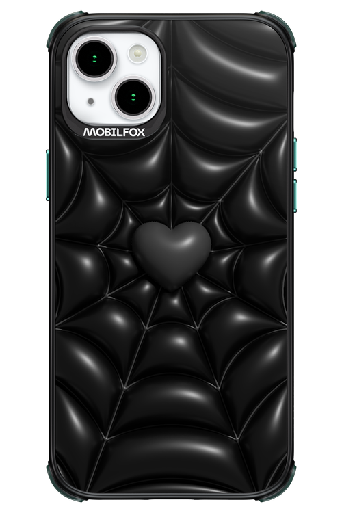 Black Spider Heart - Apple iPhone 15 Plus