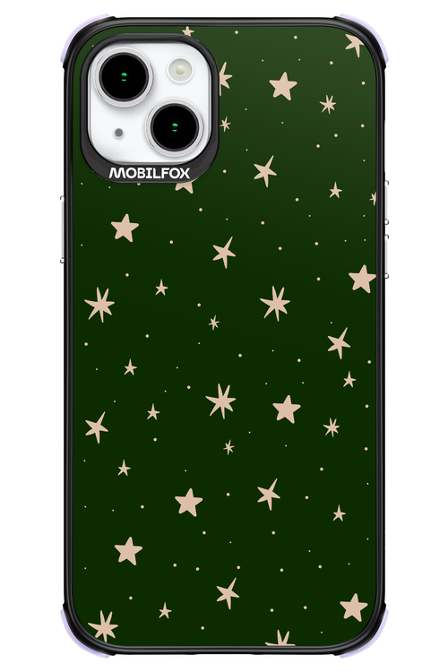 Forest Green Stars - Apple iPhone 15 Plus