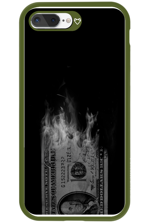 Money Burn B&W - Apple iPhone 8 Plus