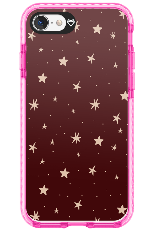 Burgundy Stars - Apple iPhone 8