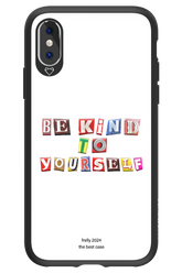 Be Kind To Yourself White - Apple iPhone XS