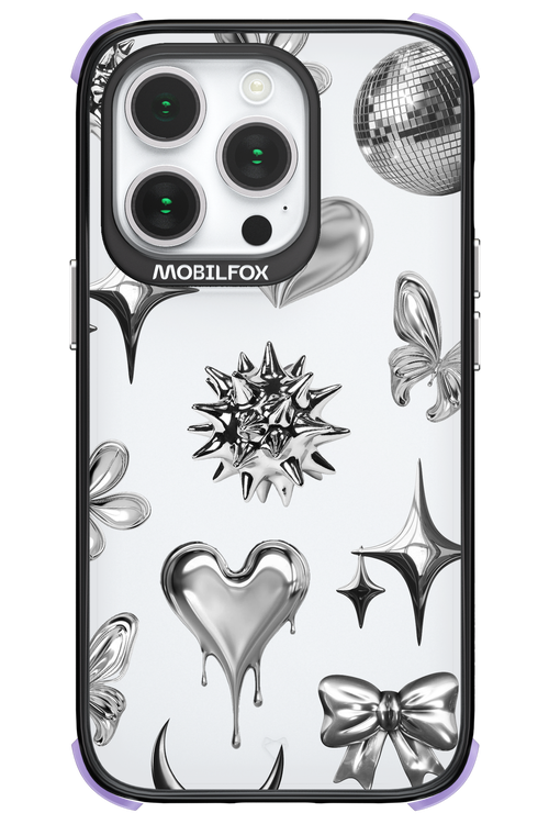 Silver Zone Transparent - Apple iPhone 14 Pro