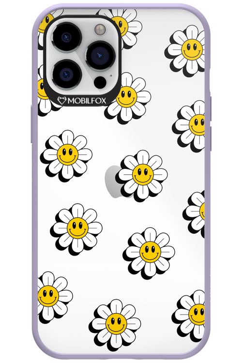 Smiley Flowers Transparent - Apple iPhone 12 Pro Max