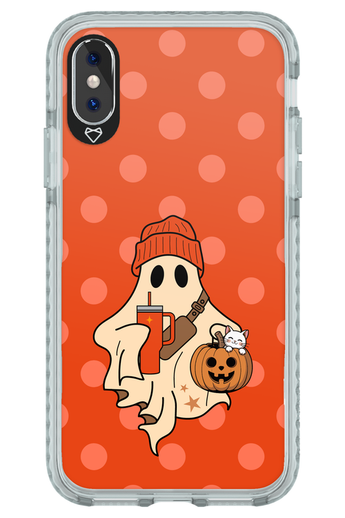 Ghost Girl (Orange) - Apple iPhone X