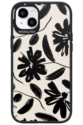 Monochrome Flowerss 2.0 - Apple iPhone 14 Plus