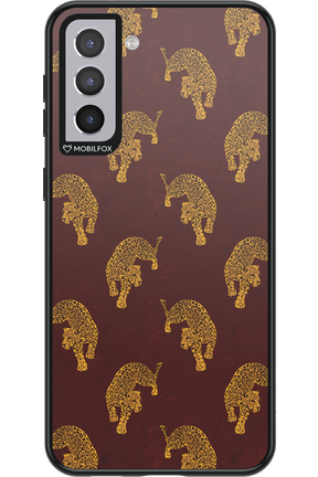 Burgundy Leopard Pattern - Samsung Galaxy S21+