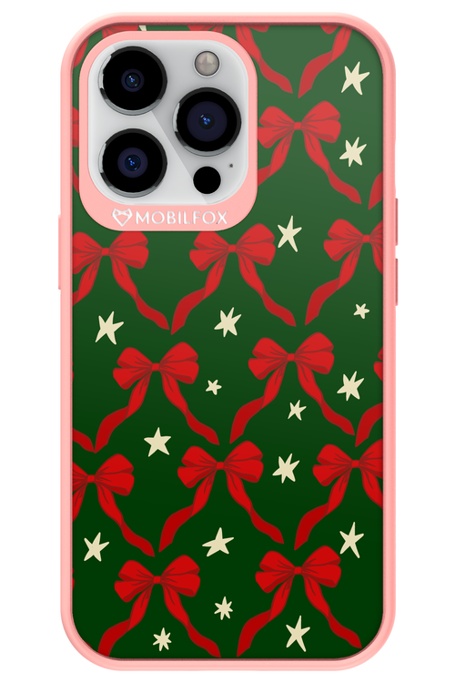 Bow & Stars (Green) - Apple iPhone 13 Pro