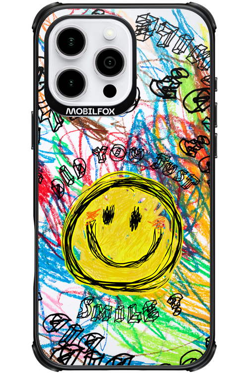 Crayon Smiley Colorful - Apple iPhone 16 Pro Max