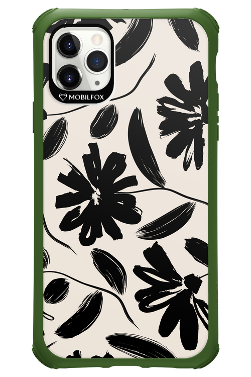 Monochrome Flowerss 2.0 - Apple iPhone 11 Pro Max